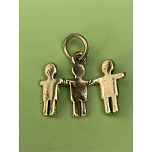 .925 Boy Paperdolls Sterling Silver Jewelry Charm #family #vintage